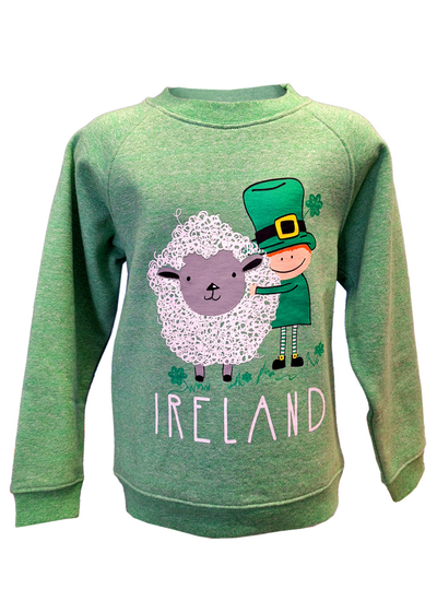 Kids Sheep Leprechaun Sweatshirt 